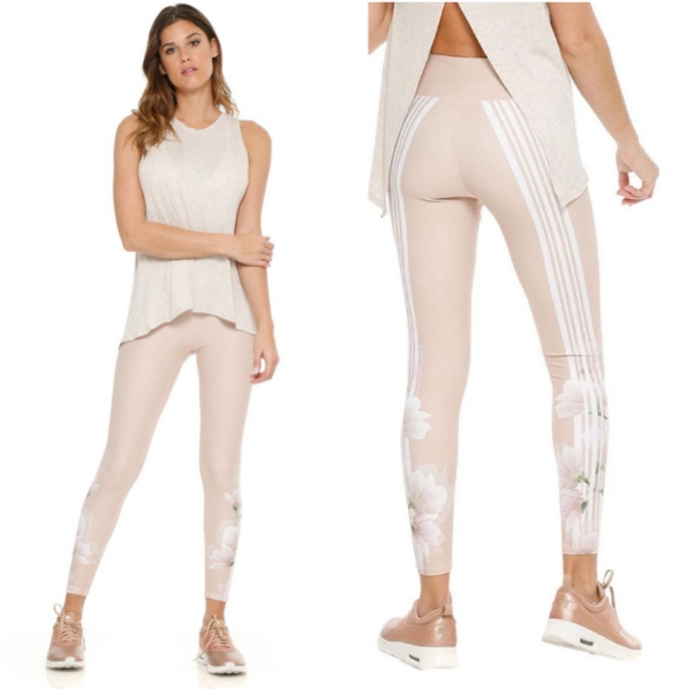 Body Language Sculpt Legging in Rose Track Stripes - Picture 4 of 12